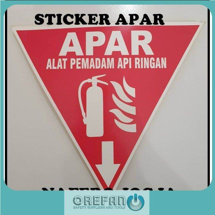 Sticker Segitiga APAR Alat Pemadam API 25x25 cm | Lazada Indonesia