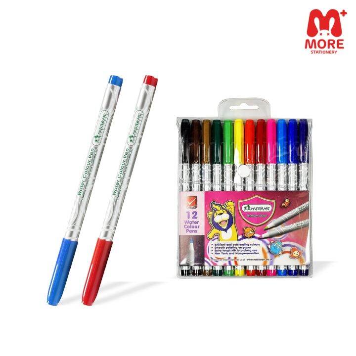 master-art-มาสเตอร์อาร์ท-ปากกาเมจิก-ชนิดหัวแหลม-12-สี