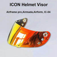 ไอคอนหมวกกันน็อคแบบเต็มหน้า Visor เลนส์เหมาะสำหรับ Casco Moto ไอคอน IC-04 Airframe Pro Airmada Airform หมวกกันน็อครถจักรยานยนต์ ACCESSORY