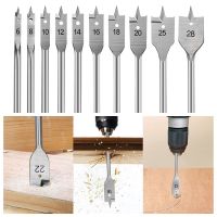 1pcs 6-50mm Flat Drill High-carbon Steel Wood Flat Drill Set Woodworking Spade Drill Bits Durable Woodworking Tool Drills  Drivers