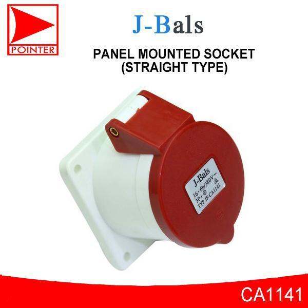 JBals Industrial Panel Mounted Socket (Straight Type) IP44, 415V / 3P