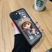 เคสสำหรับ Apple โทรศัพท์ iPhone 15 Plus 15 Pro Max 15 15 Pro เคสโทรศัพท์แบบแข็งลายรุ้งน่ารักเด็กผู้หญิงน่ารักกอดหมีมีน้ำค้างแข็งโปร่งใสคลุมทั้งหมดเคสป้องกันกล้อง