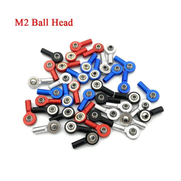 10pcs-metal-m2-tie-rod-end-ball-joint-link-ball-head-for-hsp-tamiya-mini-4wd-rc-car-truck-crawler-boat-airplane