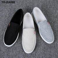 ☃☍ Mens autumn breathable old cloth shoes mens casual lazy slip-on low-cut all-match sneakers