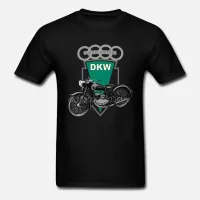 ผู้ชายที่โดดเด่นที่สุดขายร้อน DKW รถจักรยานยนต์ RT 125 Auto Union CLASSIC LOGO TShirt