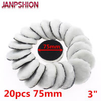 【cw】JANPSHION 20pc 75mm car polishing pad 3"; inch polish waxing pads Wool Polisher Bonnet For Car paint Carehot