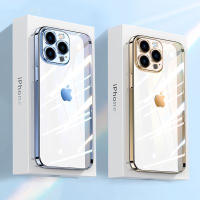 「16- digits」หรูหราซิลิโคนอ่อนนุ่มชุบเคสใสสำหรับ iPhone 13 12 11 Pro Max Mini XR XS X 7 8 Plus SE กันกระแทกกันกระแทกเคสใส