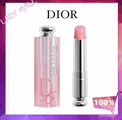 #Lady Mall ลิปบาล์ม Dior Addict lip glow 3.2g บำรุงริมฝีปาก ให้ความชุ่มชื้น สี 001 pink และ 004 Coral ใช้แล้วสดใส ร่าเริง ⭐พร้อมส่ง⭐