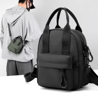 New Style Mens Fashion Casual Messenger Bag Unique Shoulder Multi-Compartment Water-Repellent Solid Color Trendy Handbag 【AUG】