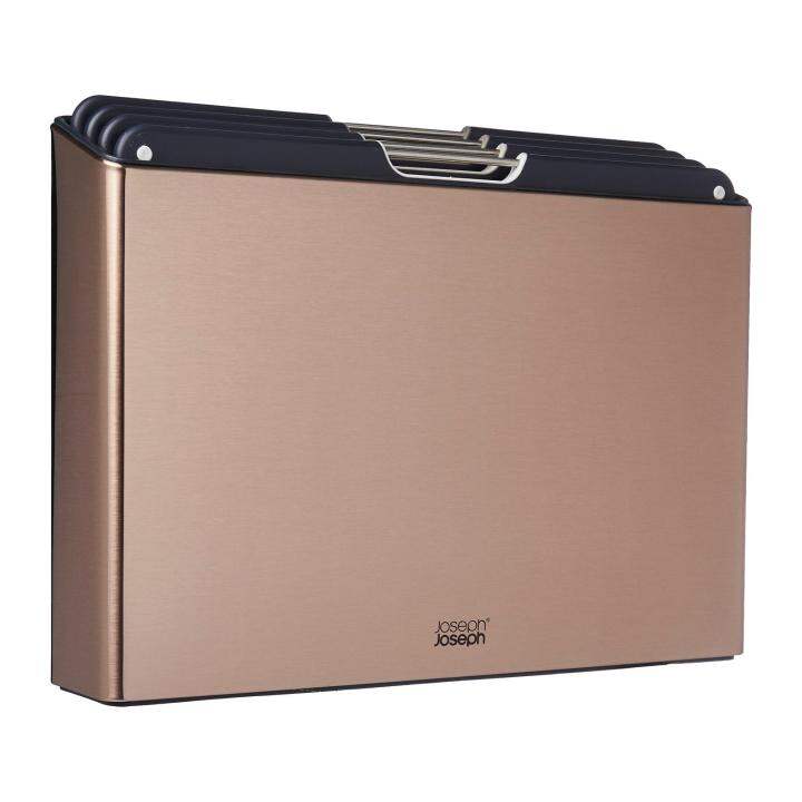 Joseph Joseph Folio Steel 4piece chopping board Set Rose Gold (H25