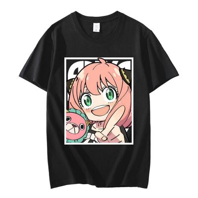 Funny Spy X Family Forger Anya Tshirts Print T Shirt Anime 100% Cotton Gildan