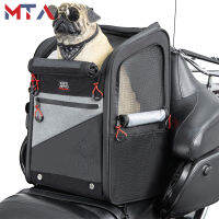 รถจักรยานยนต์ Dog/Cat Carrier แบบพกพาโหลดความจุ44L พับกระเป๋าเป้สะพายหลังสำหรับ Street Glide Road King Touring trike