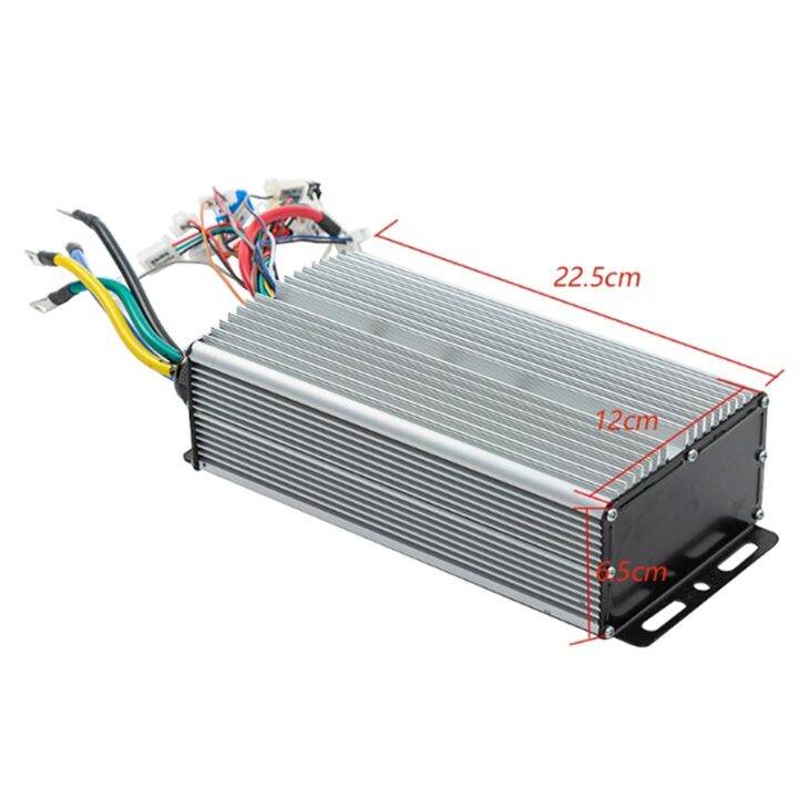 3000w-80a-48v-60v-72v-silver-brushless-controller-metal-brushless-controller-24mos-for-electric-scooter-e-bike-motorcycle-bldc-motor-controller