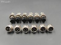 5 set GX12 XLR 12mm 2 3 4 5 6 Pin Female Plug Male Audio Cable Adapter Chassis Mount Socket Aviation Connector