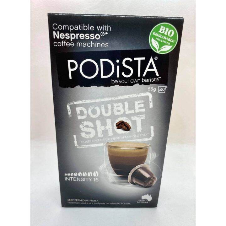 Nespresso Podista Double Shot Intensity 16 Coffee Pods Capsules Lazada PH