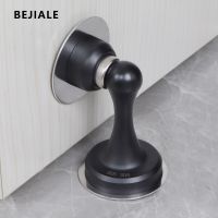 Stainless Steel Door Suction Hole-Free New Door Stopper Anti-Collision Ground Suction Toilet Suction Stainless Steel Door Touch Door Hardware Locks