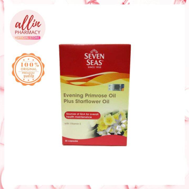 Sevenseas Evening Primrose Oil + Starflower Oil 1000mg 30s (EXP 05/24) Lazada