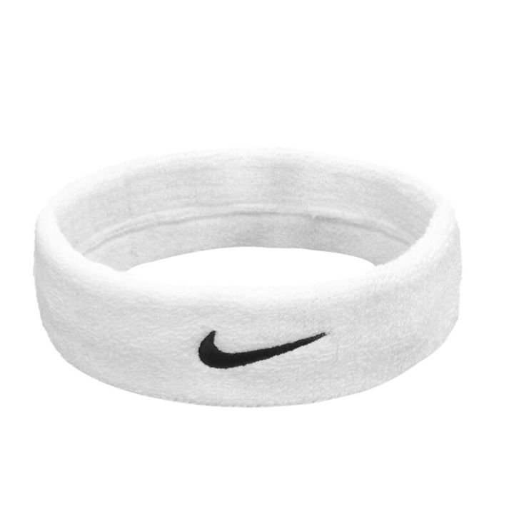 nike-ผ้าคาดศีรษะไนกี้-nike-swoosh-headband-nnn07101os-white-black-สินค้าลิขสิทธิ์แท้