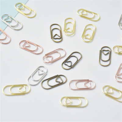 150pcs Paper Clip Photo Memo Ticket Clip Bookmark Stationery Mini Heart Metal Paper Clip Brief Style 150pcs School Supplies Ticket Clip Stationery Mini Heart Metal Paper Clip