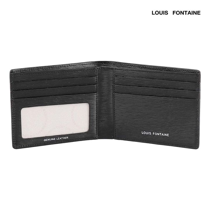 louis-fontaine-กระเป๋าสตางค์ใบสั้น-รุ่น-weasley-สีดำ-lfw0211-bl