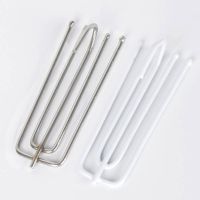 15PCS Metal Four Fork Curtain Tape Hook Curtain Cloth Ring Clamp Tracks DIY Home Curtain Accessories Adhesives Tape