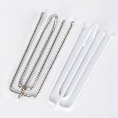 15PCS Metal Four Fork Curtain Tape Hook Curtain Cloth Ring Clamp Tracks DIY Home Curtain Accessories Adhesives Tape