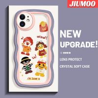 เคส JIUMOO สำหรับ iPhone 11 Pro 11 Pro Max เคสแฟชั่นลายการ์ตูนสร้างสรรค์เลนส์กล้องถ่ายรูปเคสโทรศัพท์แบบใสกันกระแทกเคสนิ่มซิลิโคนใสแบบเรียบง่าย