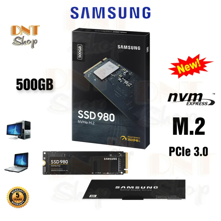 HCM]Ổ cứng SSD Samsung 980 PCIe Gen 3.0 x4 NVMe V-NAND M.2 2280 500GB (MZ- V8V500B) | Lazada.vn