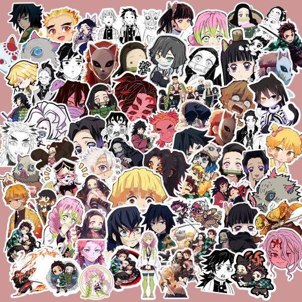 20pcs Setpack 『anime Sticker』 Kimetsu No Yaiba Demon Slayer Waterproof Stickers Lazada Ph 5509