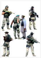 [tuskmodel] 1 35 scale resin model figures kit US special forces operators big set 6 figures