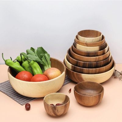 Handmade Wood Bowl Mug For Rice Soup Coffee Tea Tableware