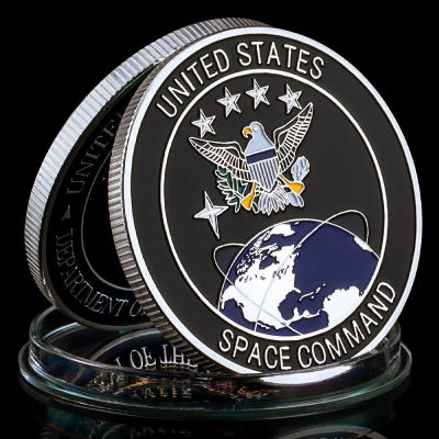 สหรัฐอเมริกา Special Force Department of The Air Force เหรียญที่ระลึก Space Command ของขวัญสะสมเหรียญทหาร-kdddd