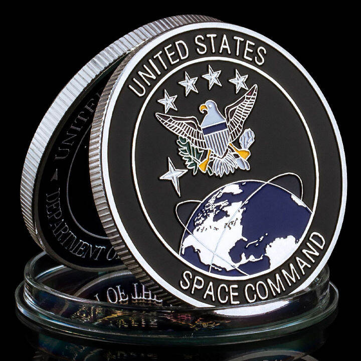 สหรัฐอเมริกา-special-force-department-of-the-air-force-เหรียญที่ระลึก-space-command-ของขวัญสะสมเหรียญทหาร-kdddd