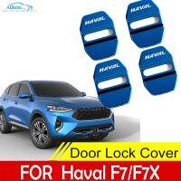 4Pcs Car Sticker Door Lock Protective Cover High Quality Stainless Steel For HAVAL F7 F7X 2021 2020 2019 Roadster Accessories