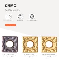 SNMG120404 MA UE6020 US735 เครื่องมือกลึงทรงกระบอกใส่คาร์ไบด์ SNMG 120408 MA VP15TF เครื่องมือกลึง CNC เครื่องมือ