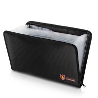 Fireproof Document Bag 12 Pockets Waterproof File Folder Resistant Safe Envelope Storage Office Organize папка для документов А4