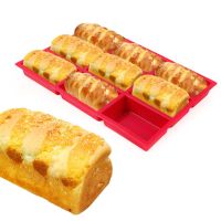 Delidge 1PC 9 Holes 3D Silicone Mold High Temperature Resistance Toast Bread Mould Fondant Cake Tools DIY Baking Pan Trays