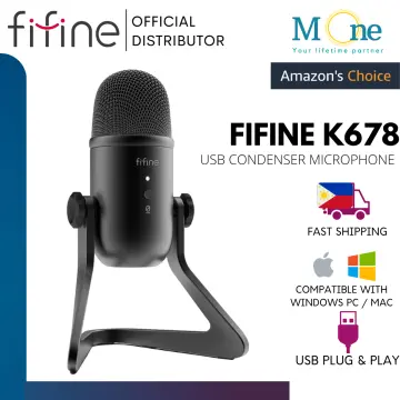 FIFINE 1440p Full HD PC Webcam with Microphone, tripod, for USB Desktop &  Laptop,Live Streaming Webcam for Video Calling-K420