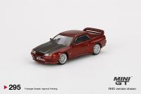1:64 NISSAN GT-R R32 RED 295 Alloy model car Metal toys for childen kids diecast gift