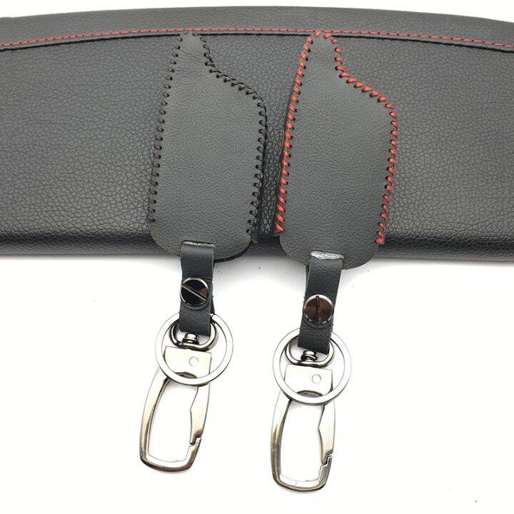 dxl-3000-leather-key-case-key-ring-for-car-alarm-pandora-system-dxl3000-dxl3100-3170-3210-3250-3290-lcd-remote-control-charm