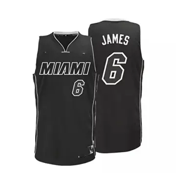 Lebron black hot sale heat jersey