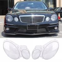 2ฝาครอบไฟหน้า W211ไฟหน้าเลนส์ Benz W211 E240 E200 E350 E280 E300 2002-08เปลี่ยน Auto Shell Cover