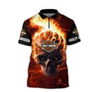 XZX180305   Hot 2023 Harley-Davidson Motorcycles 3d Polo POLO shirt 3 Size：xs-6xl   09