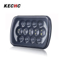 KEChc ไฟหน้าทรงเหลี่ยม W สว่างที่สุด5X7นิ้ว7X6นิ้วไฟ Led ใช้ได้กับรถบรรทุก Jk Cherokee