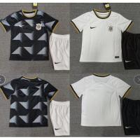 Ready Stock 22/23 Corinthians Home and Away Childrens Wear Sports Leisure Sports Football Jersey T-Shirt Shirt Shorts Set 16-28