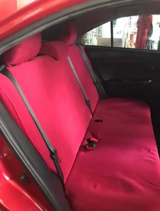 SUZUKI DZIRE CUSTOMIZED CAR SEAT COVER COMPLETE SET 1RST - 2ND ROW ...