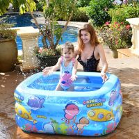 Summer Thickened I Inflatable Swimming Pool Piscine Gonflable Kids Adult Outdoor Paddling Pool Large Size Square SwimPool