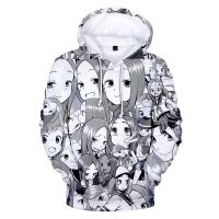 Sudadera con capucha 3D para hombre y mujer, prenda de manga larga con estampado de maestro takagi-san, ropa de Anime japonés, 2022