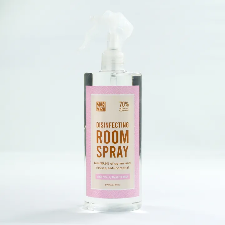 Zen Zest Disinfecting Room Spray 500mL Rose Petals, Orange And Musk Lazada PH
