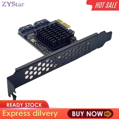 ZYStar PCI E SATA การ์ดขยาย2พอร์ตอะแดปเตอร์ตัวแปลงพรีเมี่ยมแทนที่ทนทาน